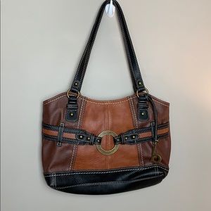 BOC Brown and Black Shoulder Purse 👜
